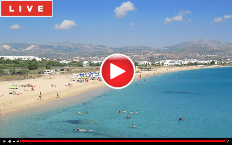 □Live Webcam Naxos - Agios Prokopios Beach / Νάξος